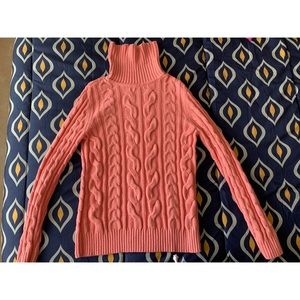 Turtle Neck Cable Knit Sweater